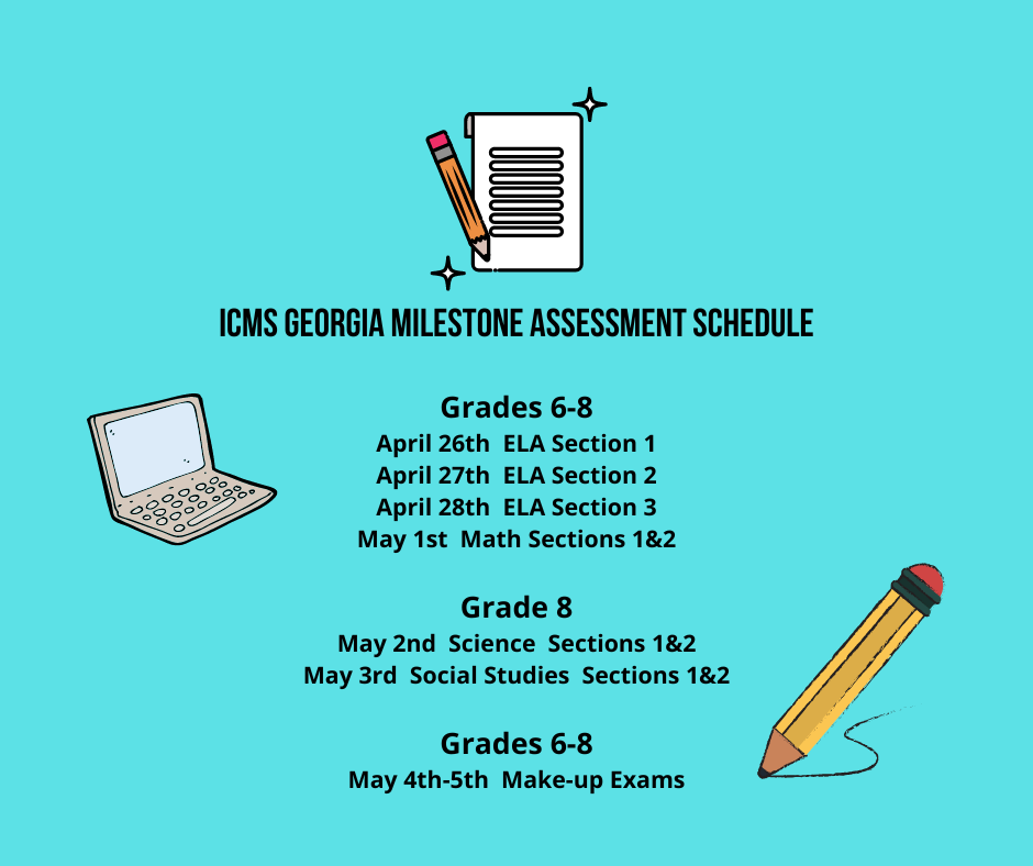 ICMS GMAS Testing Dates Irwin County Middle