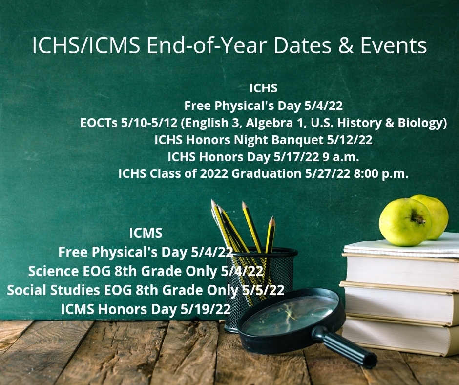 ICHS/ICMS Dates and Events