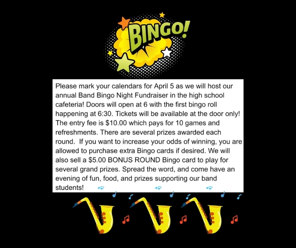 Band Bingo Night