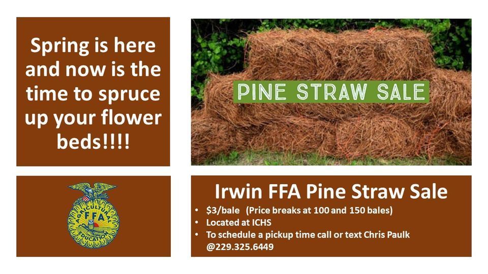 Irwin FFA Pine Straw Sale
