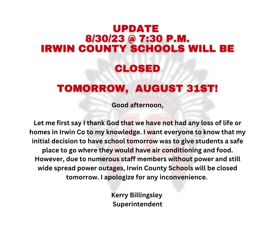ICSS Closed August 31st