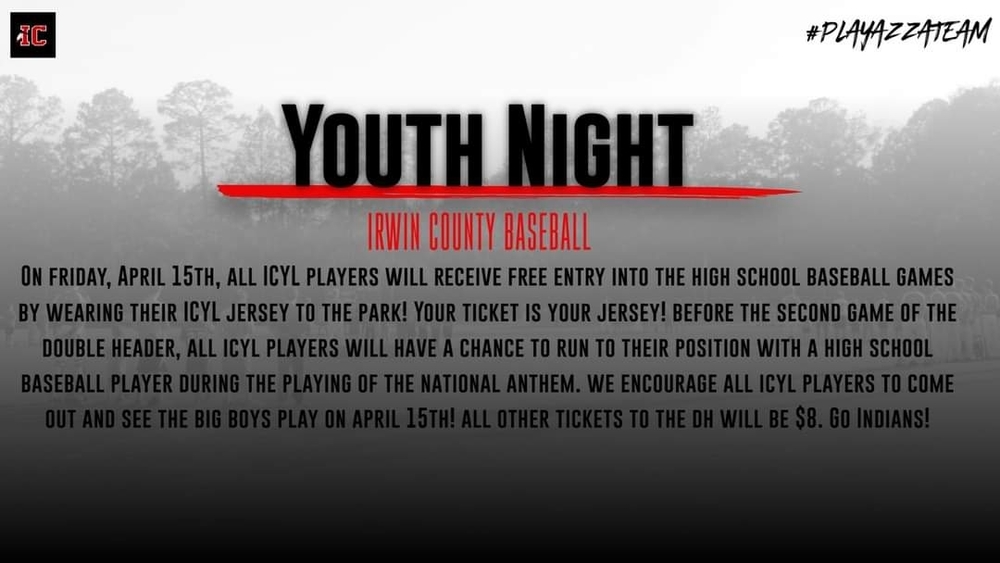 ICHS Baseball Youth Night