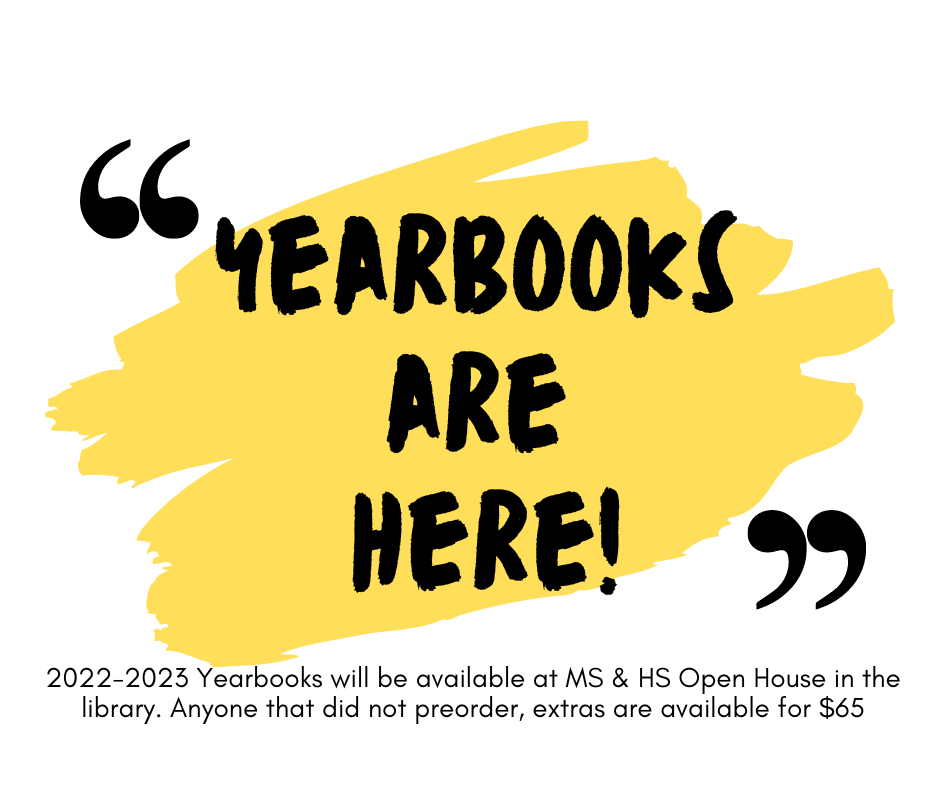 Yearbooks are Here!