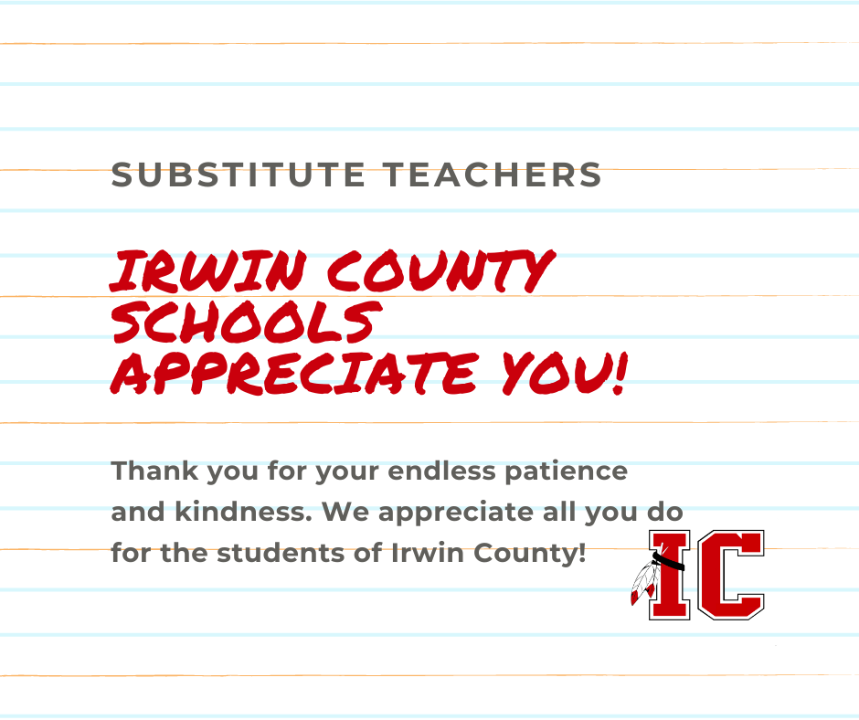 Thank you, Substitute Teachers!
