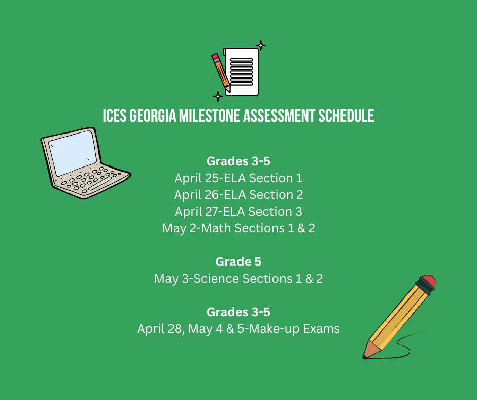 ICES GMAS Testing Dates Irwin County Elementary