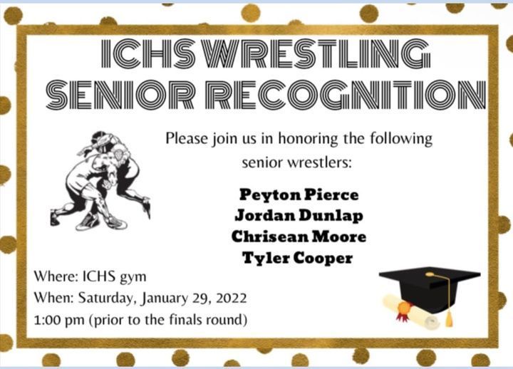 ICHS Wrestling Senior Recognition