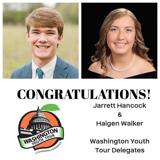 ICHS Haigen Walker Selected to Attend Washington Youth Tour