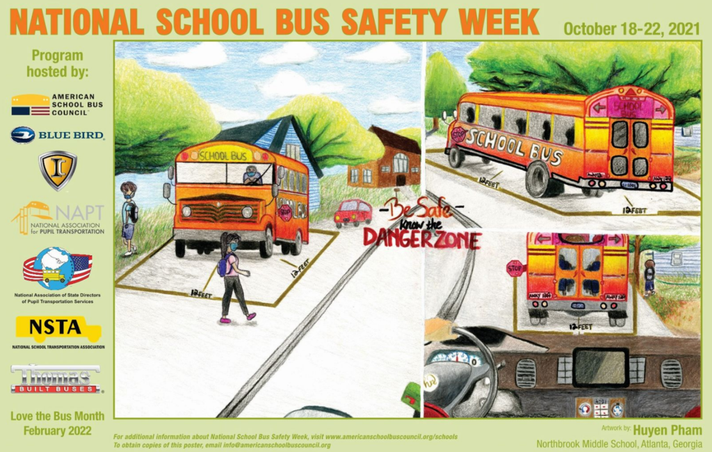 School Bus Safety Week 2021 Poster