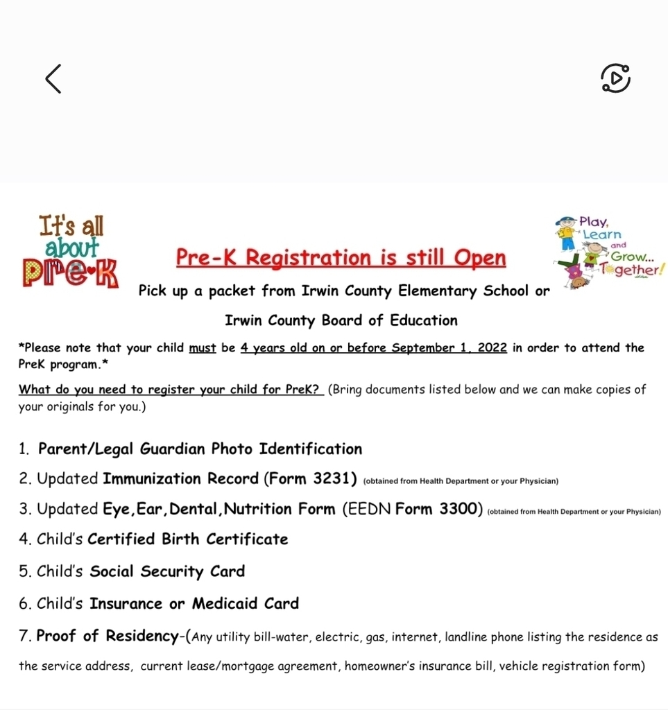 Pre-k Registration 