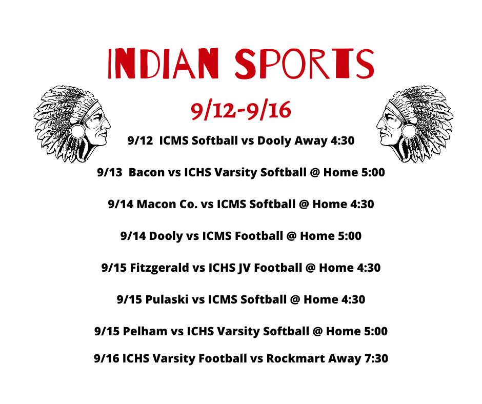 Indian Sports 9/12-9/16