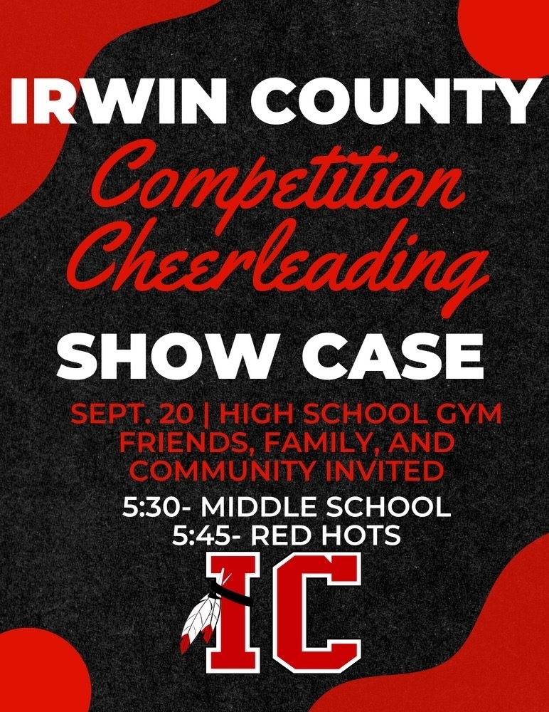 Irwin County Competition Cheerleading Show Case 9/20
