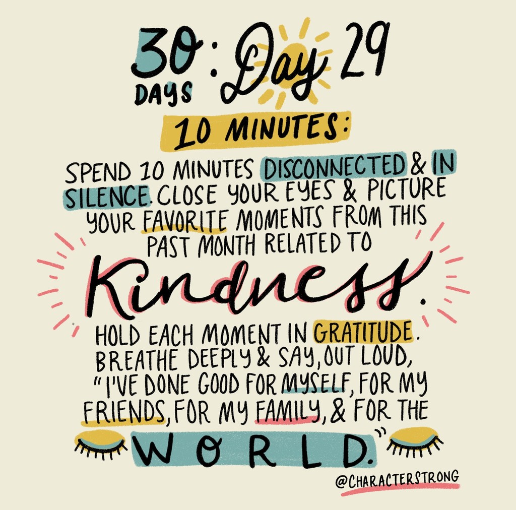 Kindness Journal Day 29