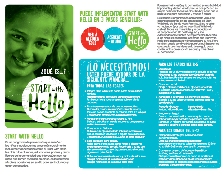 Start with Hello Parent Guide (Spanish)  