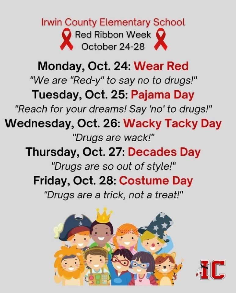 ICES Red Ribbon Week 10/24-10/28