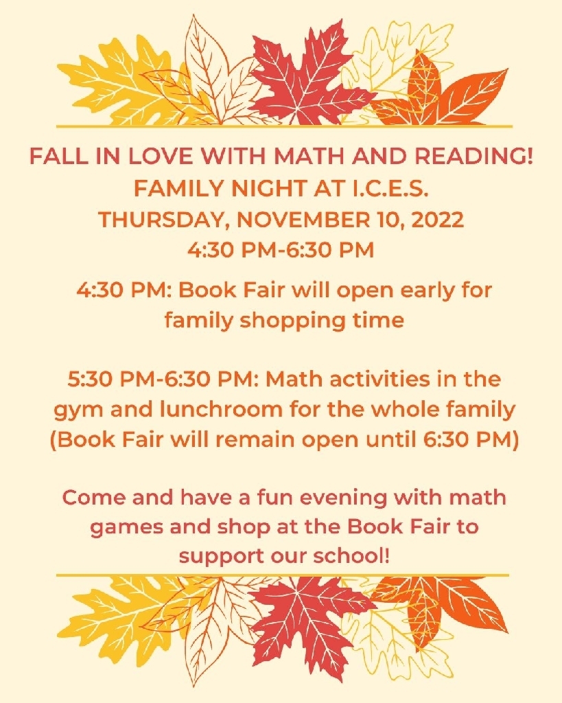 ICES Fall Family Night 