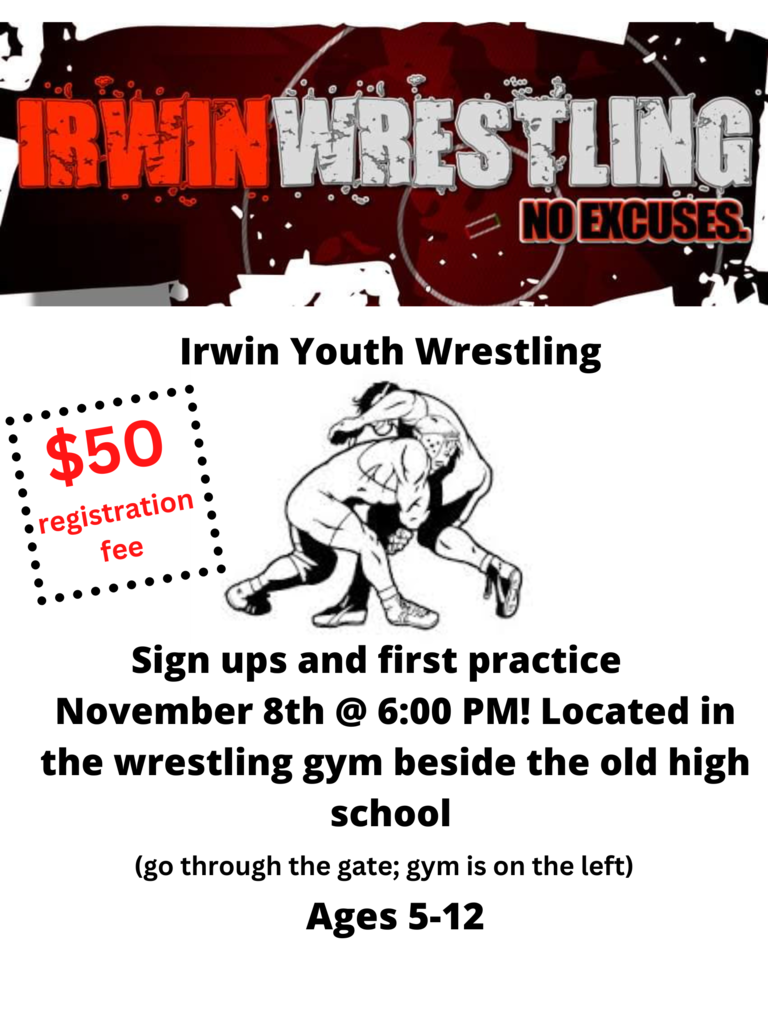 Irwin Youth Wrestling Fee