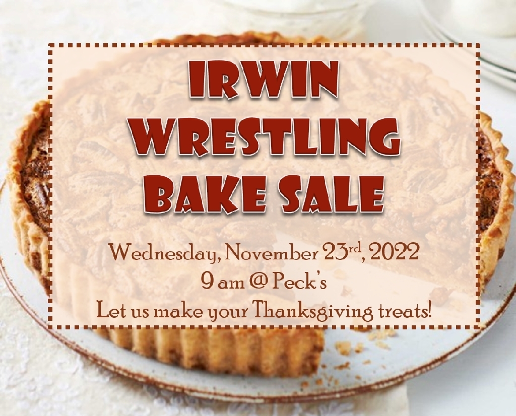 Irwin Wrestling Bake Sale 